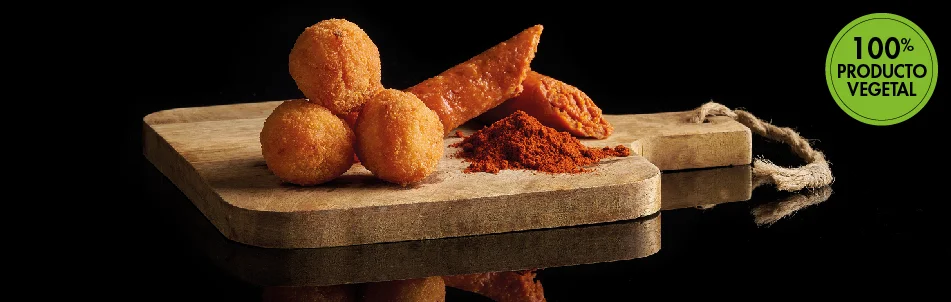 Croquetas de chorizo de proteínas vegetales